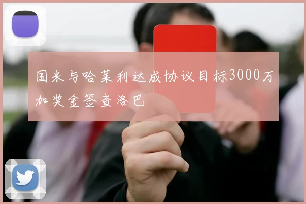 国米与哈莱利达成协议目标3000万加奖金签查洛巴